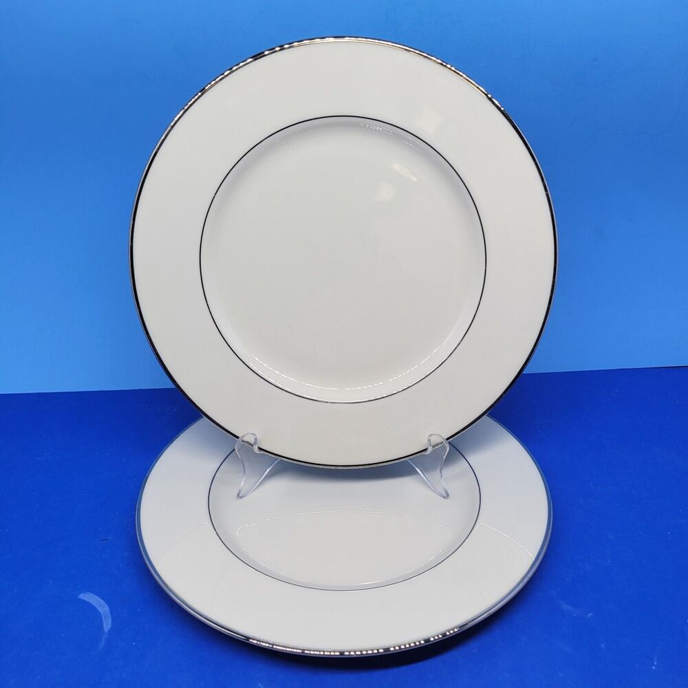 Lenox Montclair Set Of 2 Vintage 10 1/2" Dinner Plates VGC